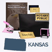 Kansas Pink Deluxe Notary Kit