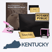 Kentucky Pink Deluxe Notary Kit