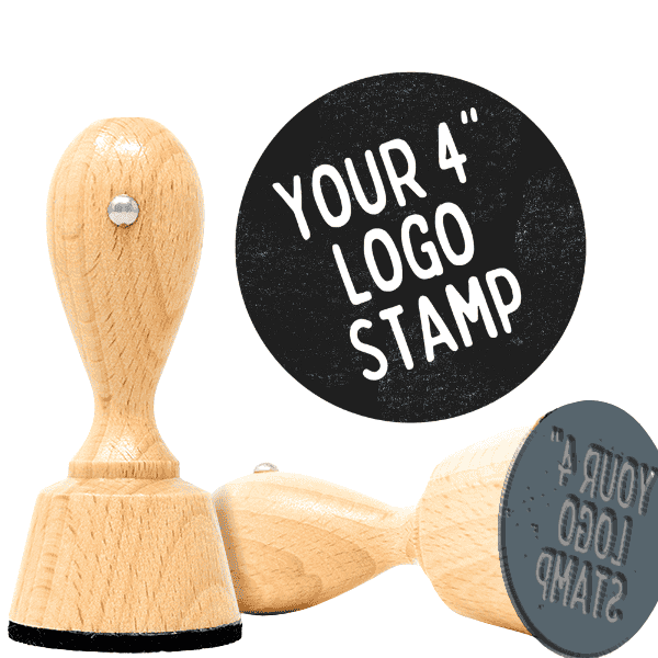 4 inch Custom Logo Stamp