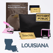 Louisiana Pink Deluxe Notary Kit