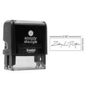 Large Signature Stamp, 1" x 2.5" Impression Size
