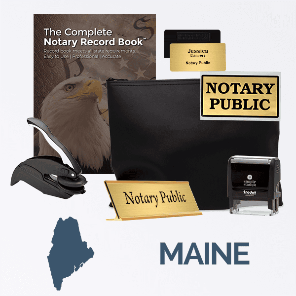 Maine Deluxe Notary Kit