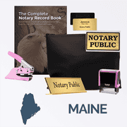 Maine Pink Deluxe Notary Kit