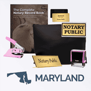 Maryland Pink Deluxe Notary Kit