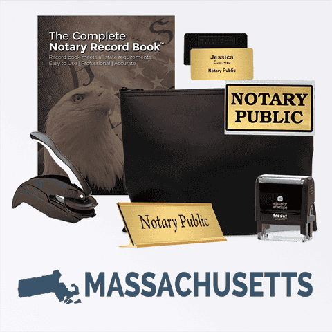 Massachusetts Deluxe Notary Kit