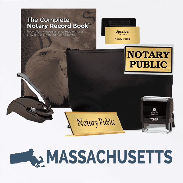 Massachusetts Deluxe Notary Kit