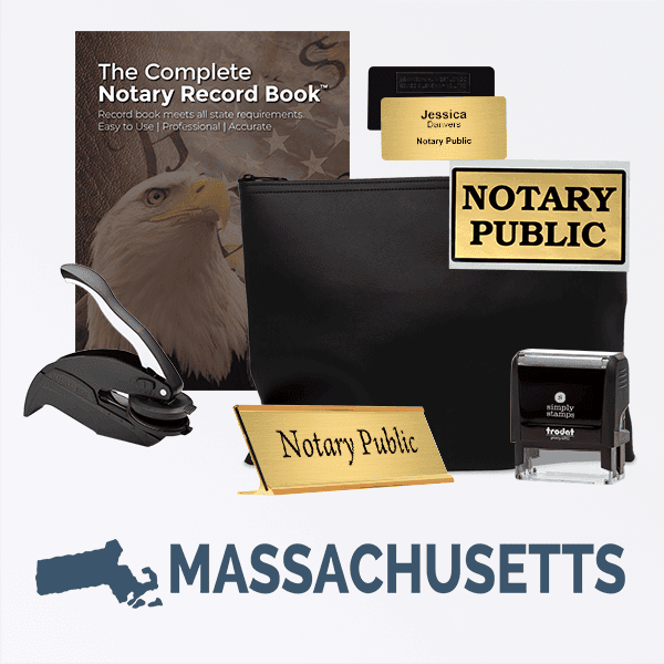 Massachusetts Deluxe Notary Kit