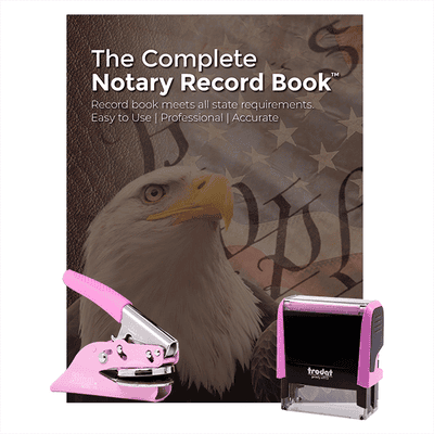 Massachusetts Pink Value Notary Kit