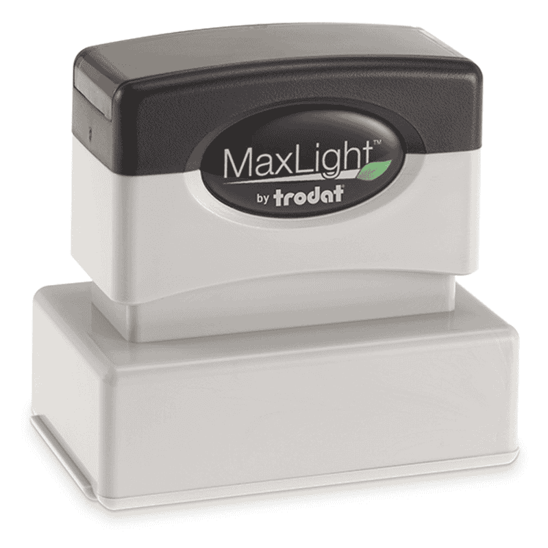 MaxLight Custom Pre-Inked Stamp - MAX-125S -  Black Ink