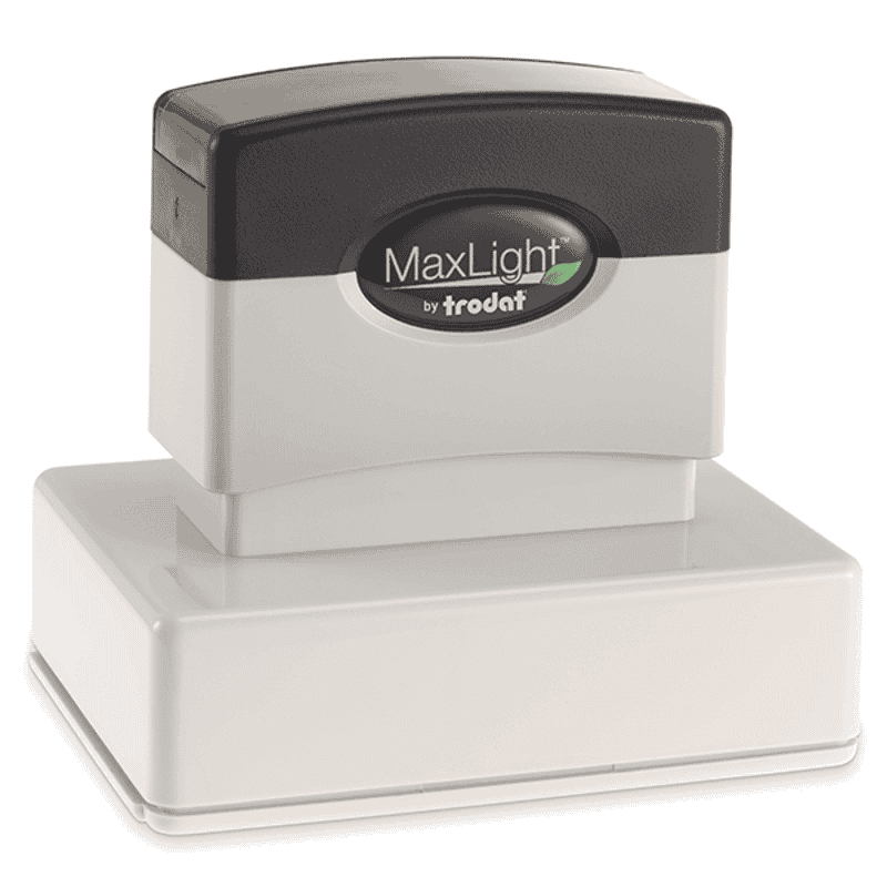 MaxLight Custom Pre-Inked Stamp - MAX-225Z -  Black Ink