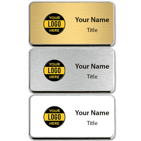 Executive Full Color Medium Rounded Corner Name Badges