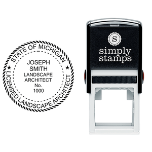 State of Michigan Landscape Architect Seal Body and Imprint