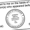 State of Michigan Landscape Architect Seal Imprint