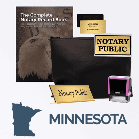 Minnesota Pink Deluxe Notary Kit