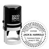 Mississippi Notary Dots Round Stamp