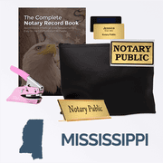 Mississippi Pink Deluxe Notary Kit