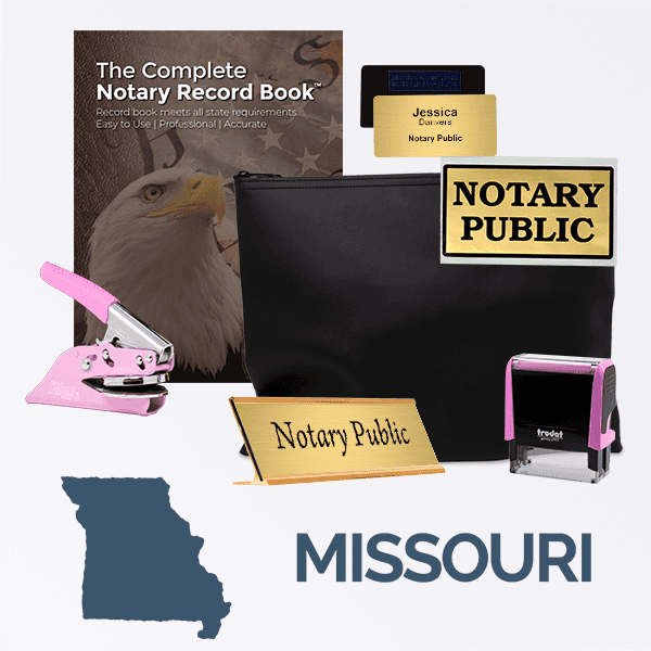 Missouri Pink Deluxe Notary Kit