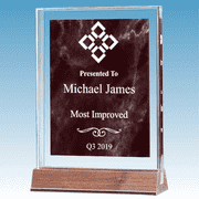 Most Improved Marble Ruby Acrylic Award 