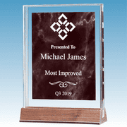 Most Improved Marble Ruby Acrylic Award