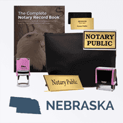 Nebraska Pink Deluxe Notary Kit