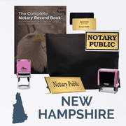 New Hampshire Pink Deluxe Notary Kit