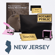 New Jersey Pink Deluxe Notary Kit