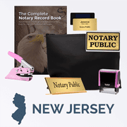 New Jersey Pink Deluxe Notary Kit