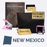 New Mexico Pink Deluxe Notary Kit