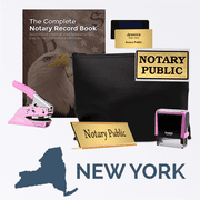 New York Pink Deluxe Notary Kit