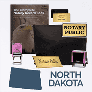North Dakota Pink Deluxe Notary Kit