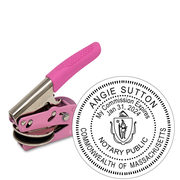 Notary Pink Embosser Seal