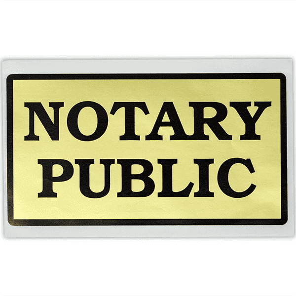 Notary Public Decal