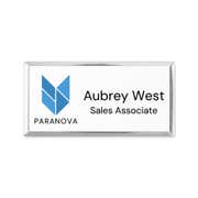 Executive Full Color Medium Rectangle Name Badges