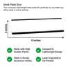 Desk Plate Size Infographic