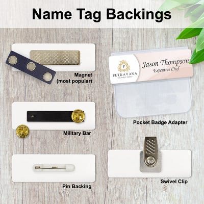 Laser Engraved Name Tag | 2" x 3" - alternate view