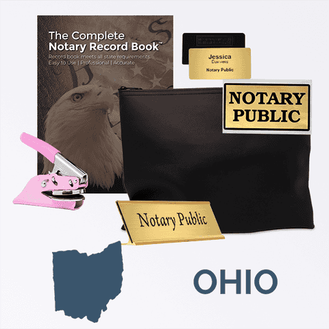 Ohio Pink Deluxe Notary Kit