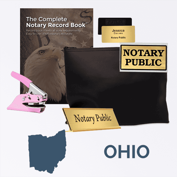 Ohio Pink Deluxe Notary Kit