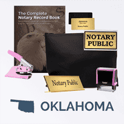 Oklahoma Pink Deluxe Notary Kit
