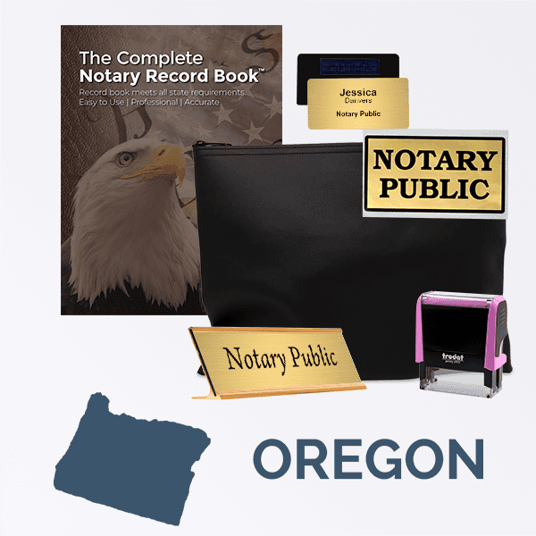 Oregon Pink Deluxe Notary Kit