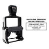 Custom Pay to the Order of With Box Financial Stamp with Product