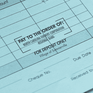 Custom For Deposit Only Financial Stamp In Use