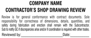 Contractor Shop Drawing Review Plan & Blueprint Stamp