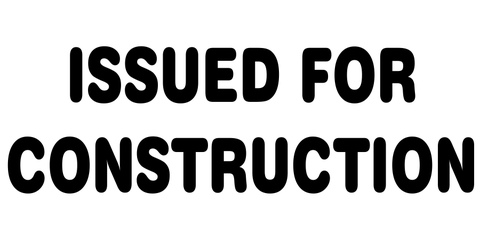 Issued for Construction Plan & Blueprint Stamp