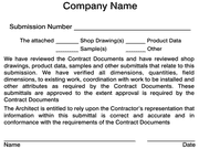 Submission Review Form Plan & Blueprint Stamp