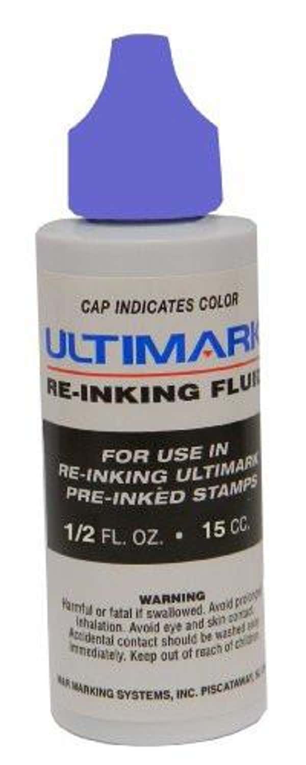 Ultimark Purple 1/2 oz Refill Ink Bottle