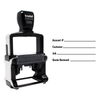 Simple Bold Sans Serif Business Form Stamp with Body