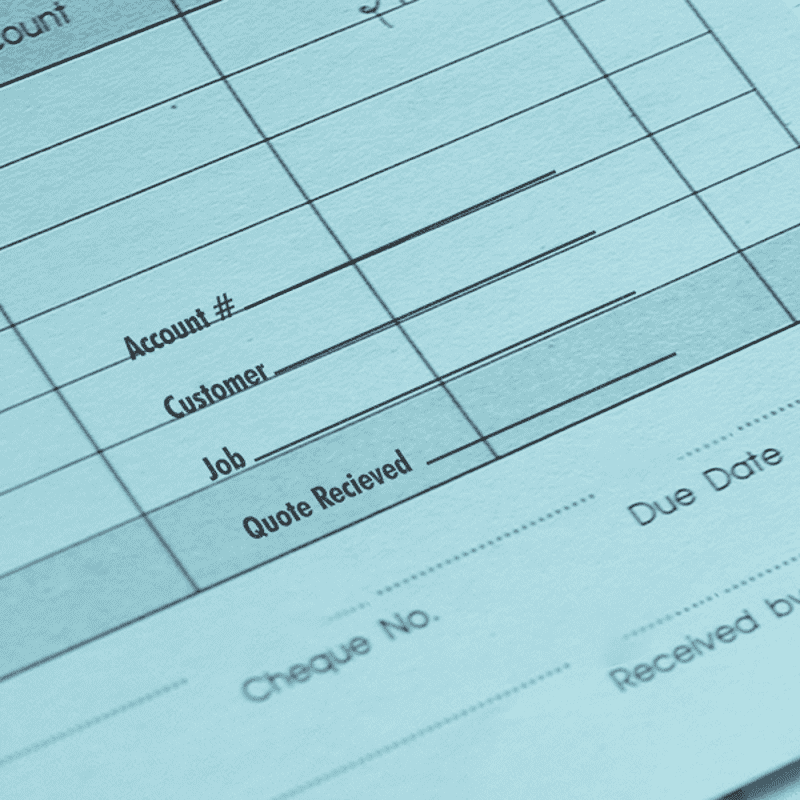 Simple Bold Sans Serif Business Form Stamp Lifestyle