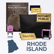 Rhode Island Pink Deluxe Notary Kit