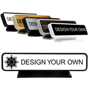 Rounded 2" x 9" Engraved Desk Sign