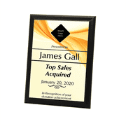 Sales Goal 5" X 7" Full Color Photo Plaque 